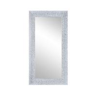 Spiegel Polly II Silberfarben/Weiß BxH: 84x44cm - Silberfarben/Weiß, MODERN, Glas/Kunststoff (84/44cm)