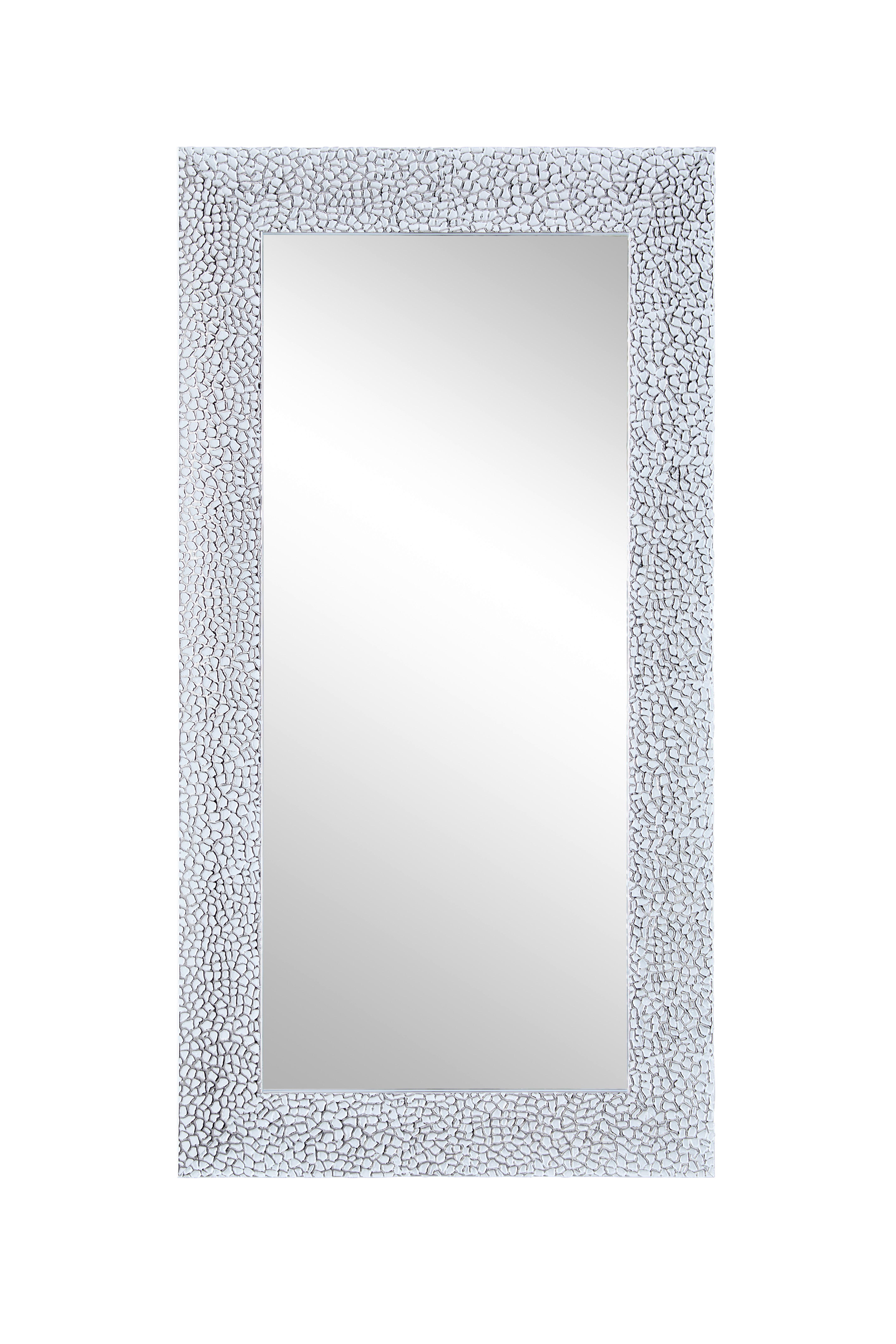 Spiegel Polly II Silberfarben/Weiß BxH: 84x44cm