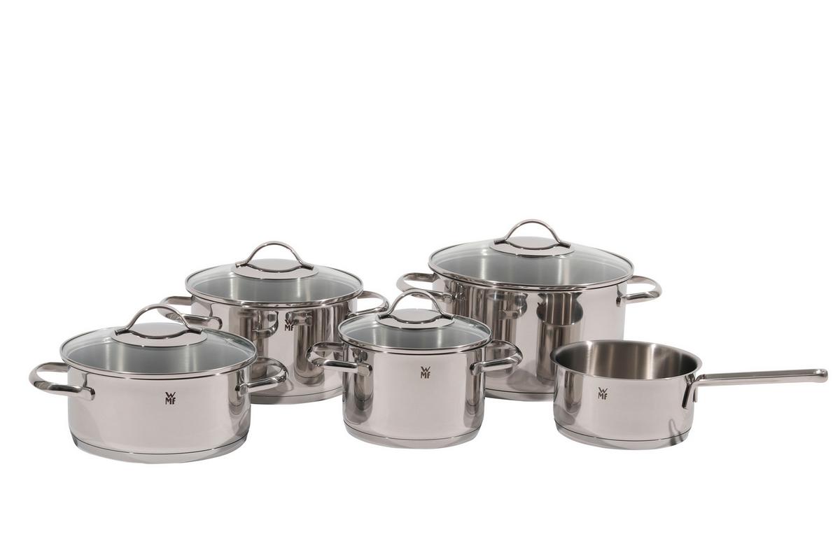 Kochtopfset WMF Provence Plus - Edelstahlfarben, Basics, Glas/Metall (53/29/26,5cm) - WMF