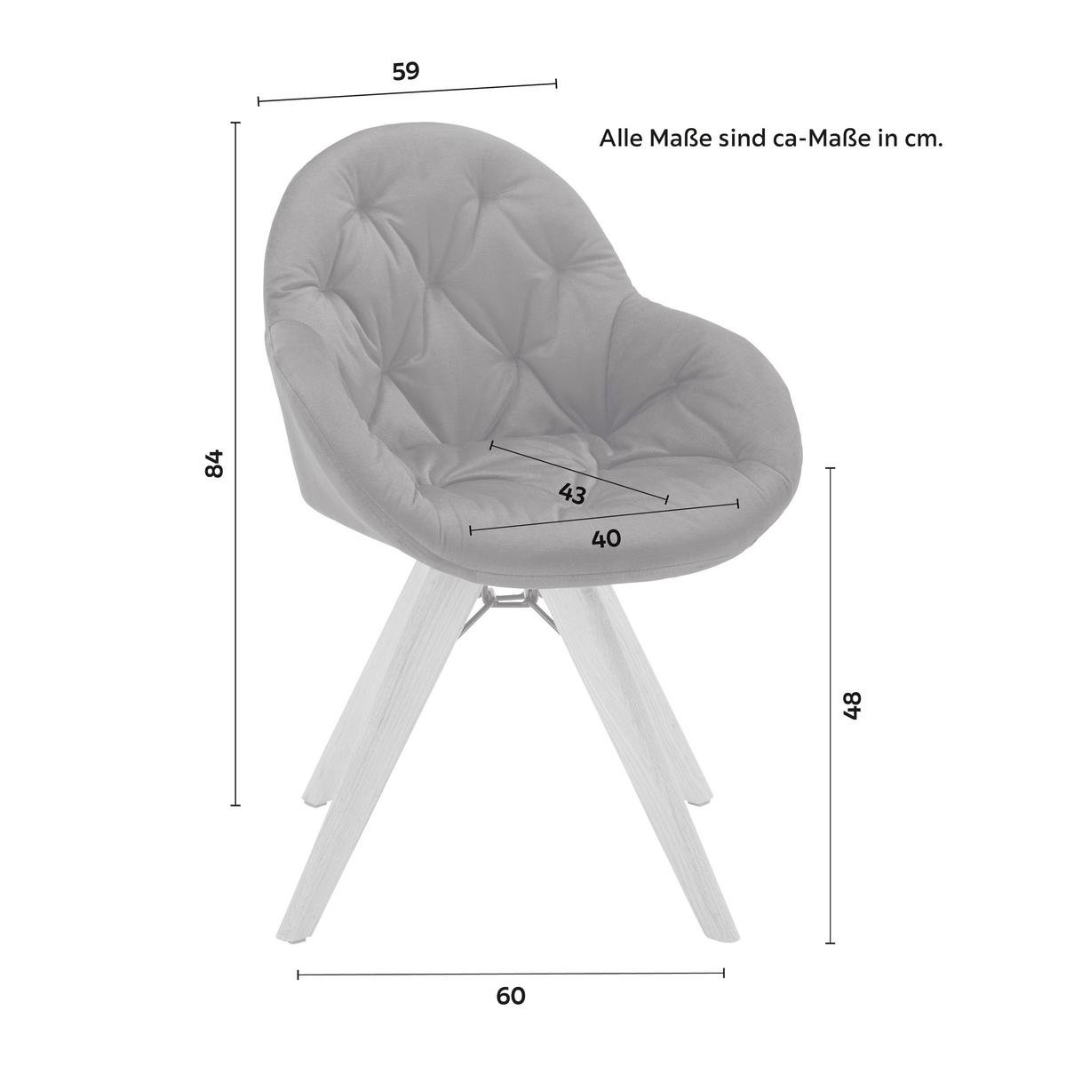 Jedálenská stolička LORE modrá - modrá/prírodná farba, Modern, kov/drevo (59/84/60cm) - Livetastic