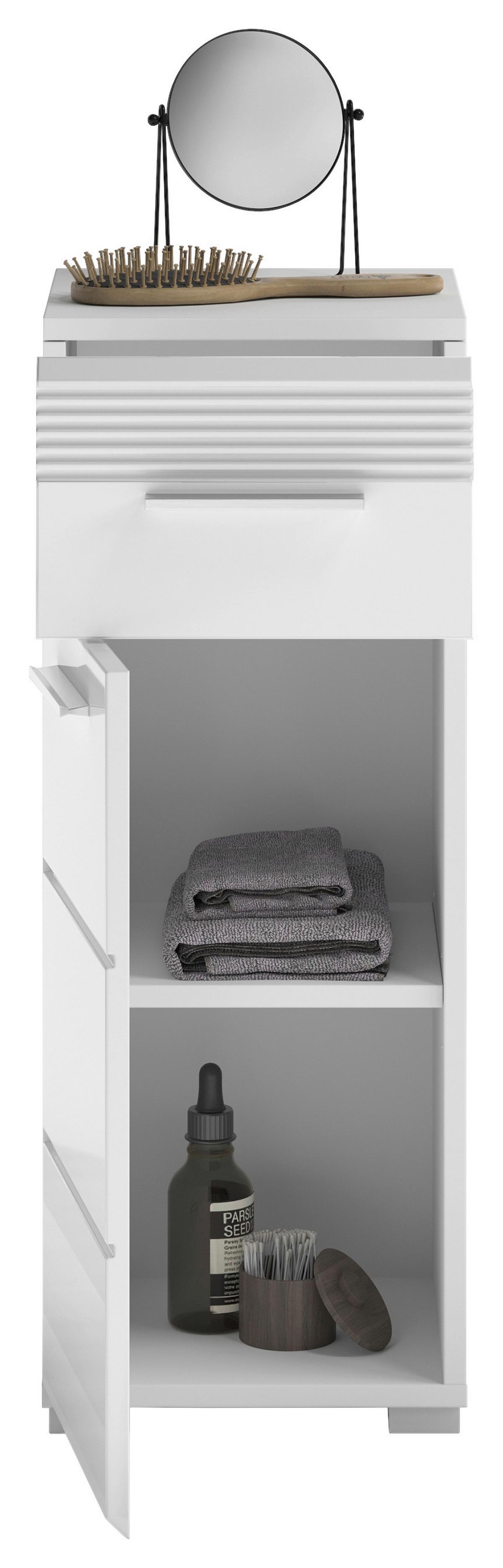 Unterschrank Linus Weiß B: 60 Cm - Weiß Hochglanz/Weiß, MODERN, Holzwerkstoff (60/70/30cm) - MID.YOU