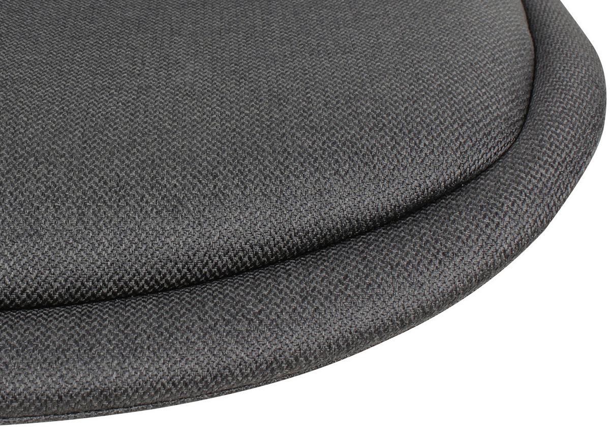 Otočná židle černá - barvy stříbra/černá, Moderní, kov/textil (65/84/65cm) - MID.YOU