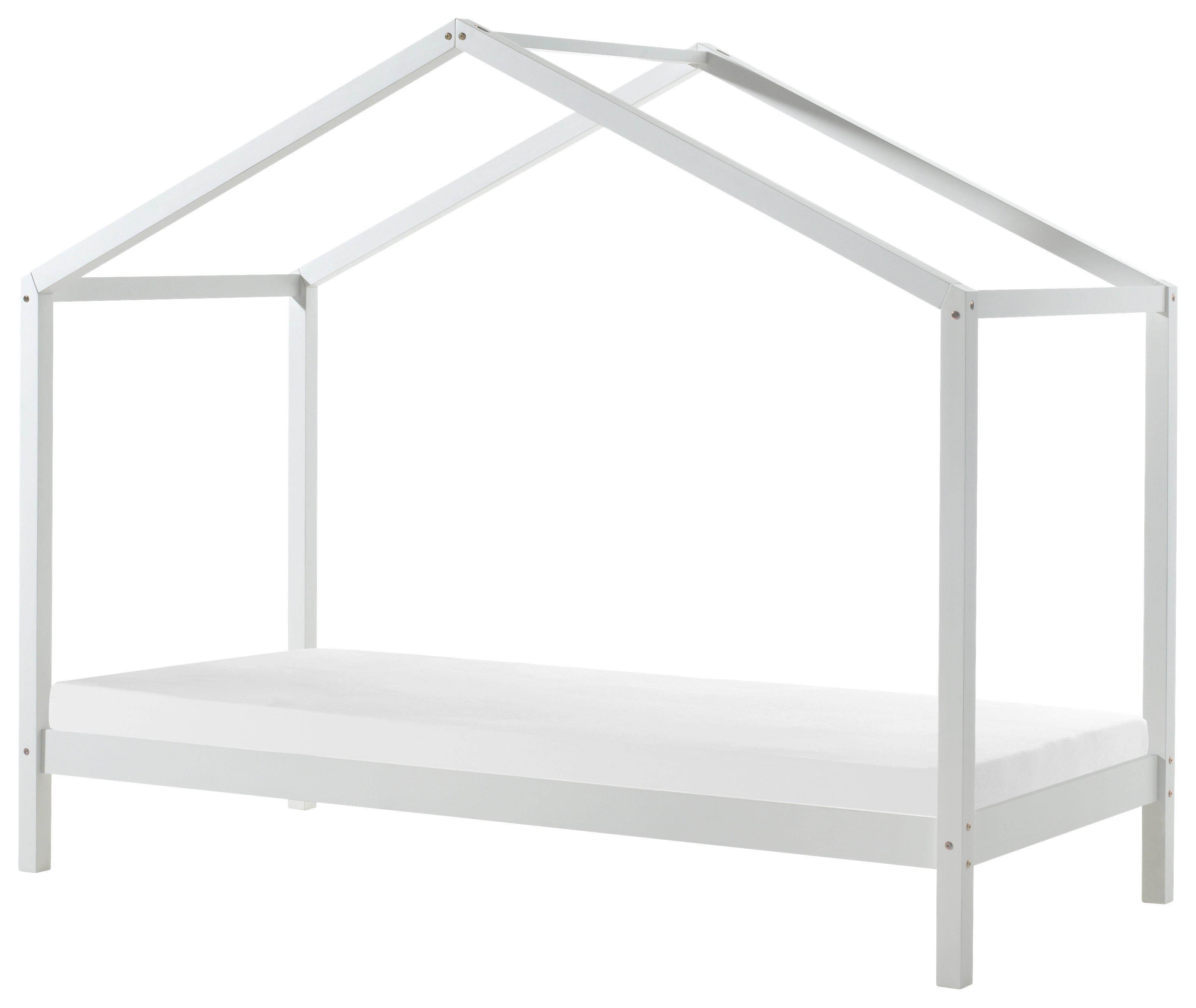 Hausbett Dallas 90x200 cm Kiefer Weiß - Weiß, MODERN, Holz (90/200cm) - MID.YOU
