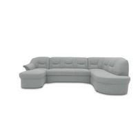 Wohnlandschaft Sarafina Grau U-Form: 146x295x180 Cm - Schwarz/Grau, KONVENTIONELL, Textil (146/295/180cm) - MID.YOU