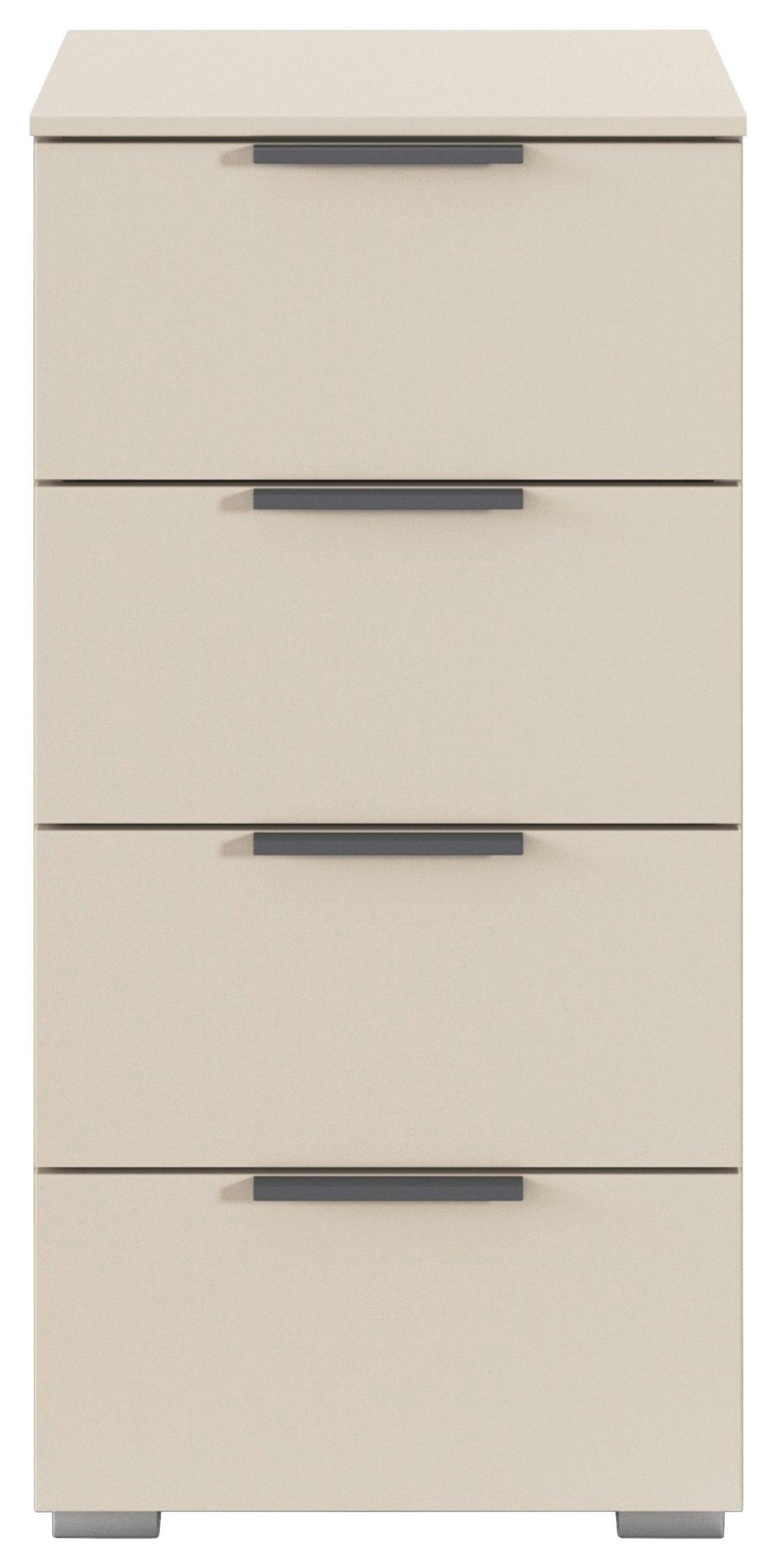 Kommode Alabama Super Champagnerfarben, B: 40cm - Champagner, Trend, Holzwerkstoff (40/81/42cm)