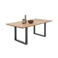 ESSTISCH BENNET BIG - Eichefarben/Schwarz, KONVENTIONELL, Holz/Metall (220/100/77cm) - MID.YOU