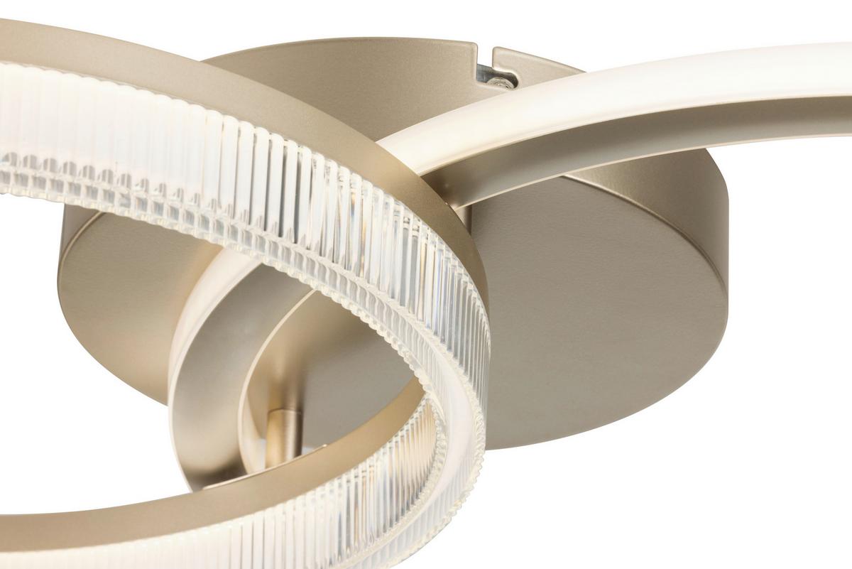 STROPNÉ LED SVIETIDLO RIO - šampanská, Modern, kov/plast (70/45/10cm) - Mömax