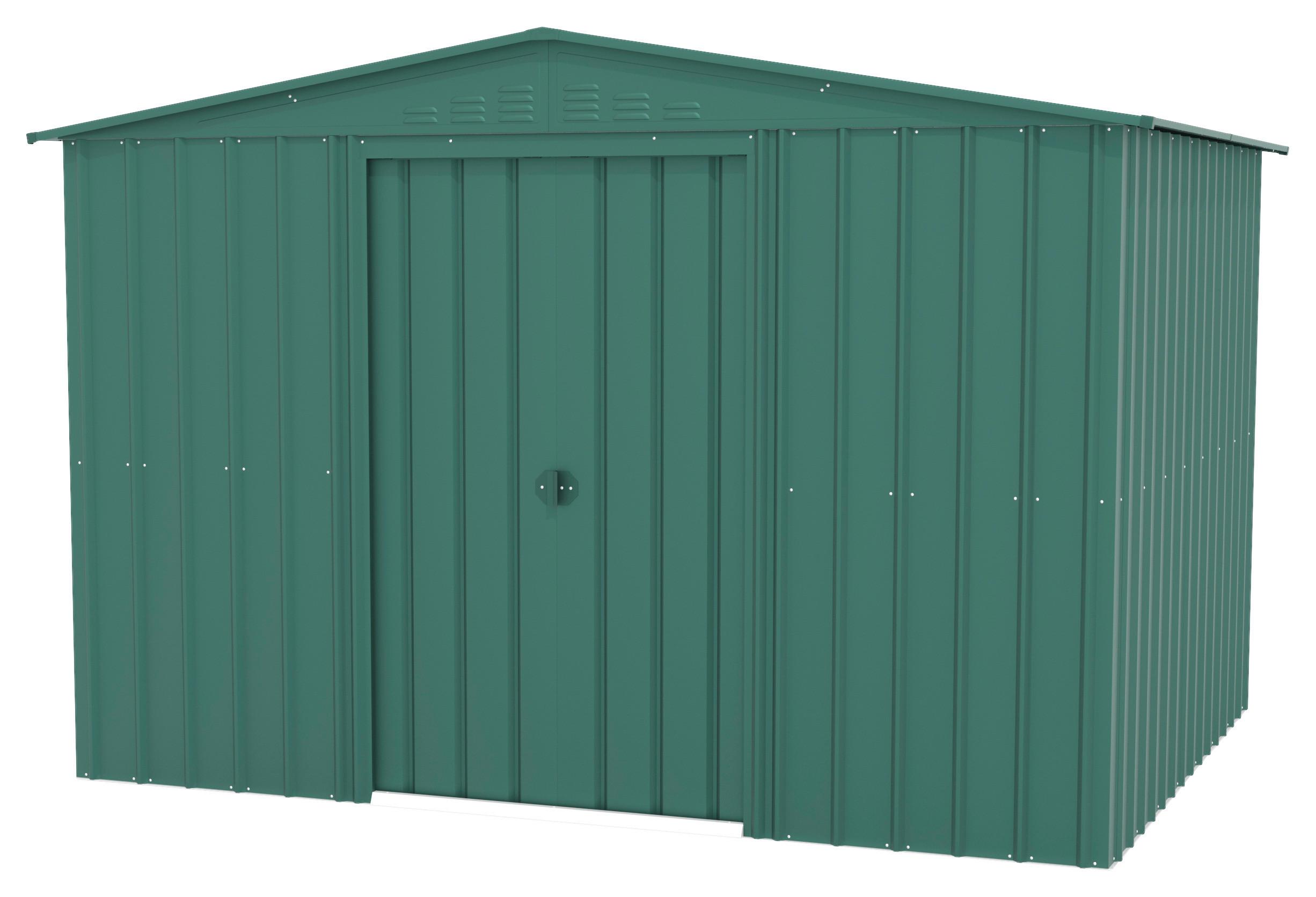 Gerätehaus Ohne Boden 308x202x247 - Dunkelgrün, Basics, Metall (308/202/247cm)