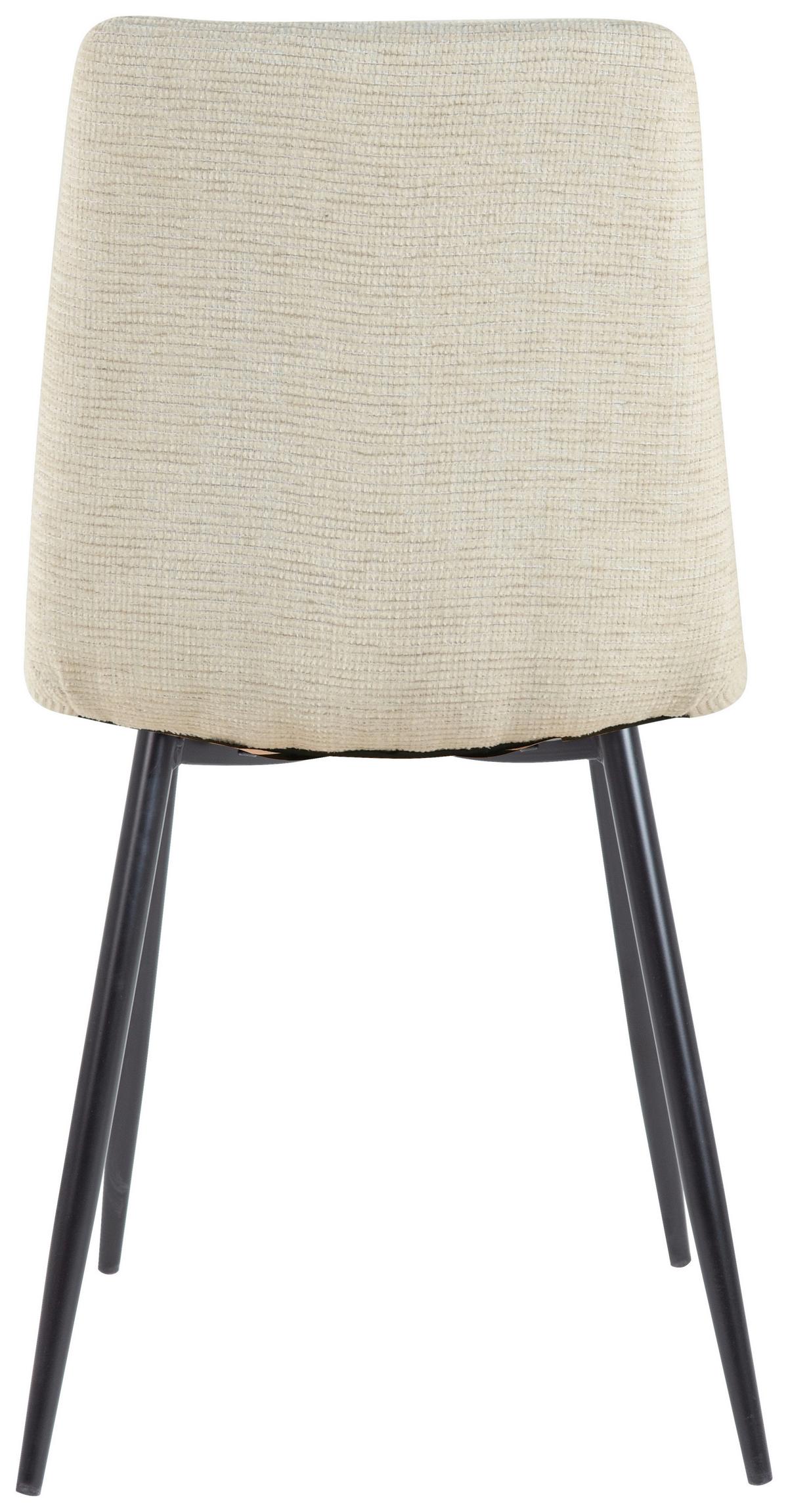 Vierfußstuhl Lech - Beige/Schwarz, KONVENTIONELL, Holz/Textil (45/88/55cm)