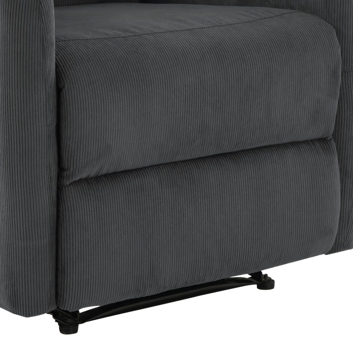 Fernsehsessel Helsinki dunkelgrau, B: 69 cm - Dunkelgrau, MODERN, Holz/Textil (69/101/88cm)