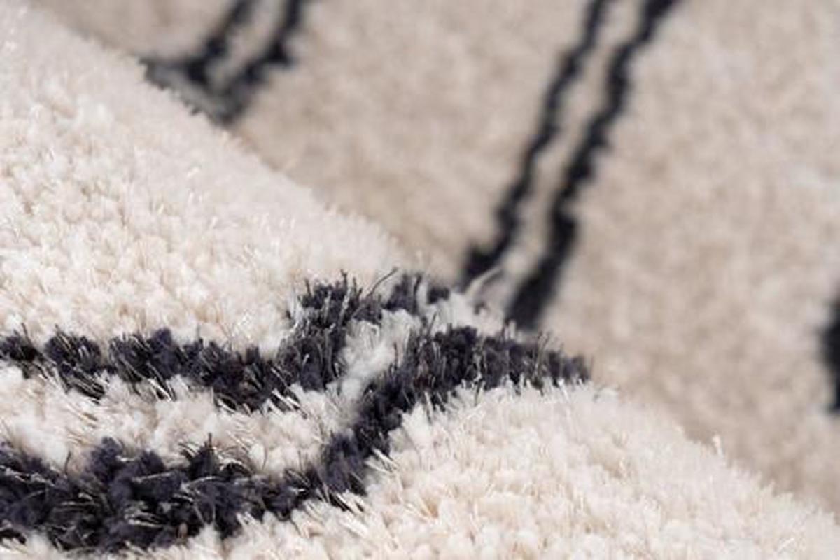 Hochflor Teppich Weiß Orlando 160x230 cm - Weiß, Design, Textil (160/230cm) - Kayoom