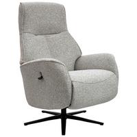 Relaxsessel Snooze Beige B: 77 cm - Beige/Schwarz, Design, Holz/Textil (77/112/86cm) - Livetastic