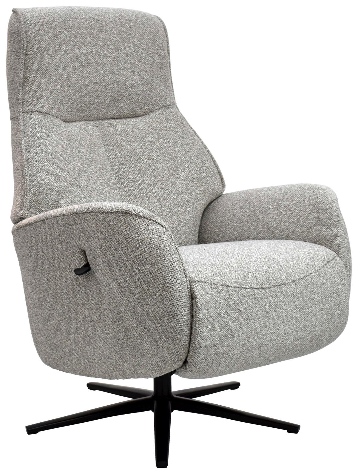 Relaxsessel Snooze Beige B: 77 cm - Beige/Schwarz, Design, Holz/Textil (77/112/86cm) - Livetastic