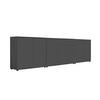 Sideboard Mailand Anthrazit B: 263,5cm - Anthrazit/Schwarz, MODERN, Holzwerkstoff (263,5/73/33cm) - MID.YOU