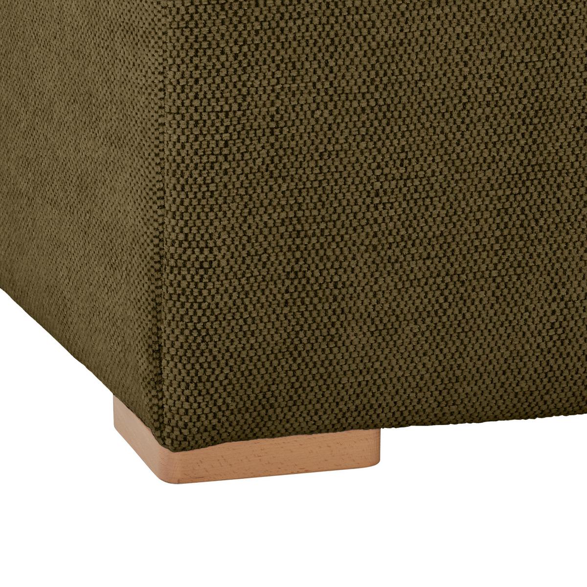 Hocker Vouge Grün Bxhxt: 101x44x92 Cm - Buchefarben/Grün, KONVENTIONELL, Textil (101/44/92cm) - Livetastic