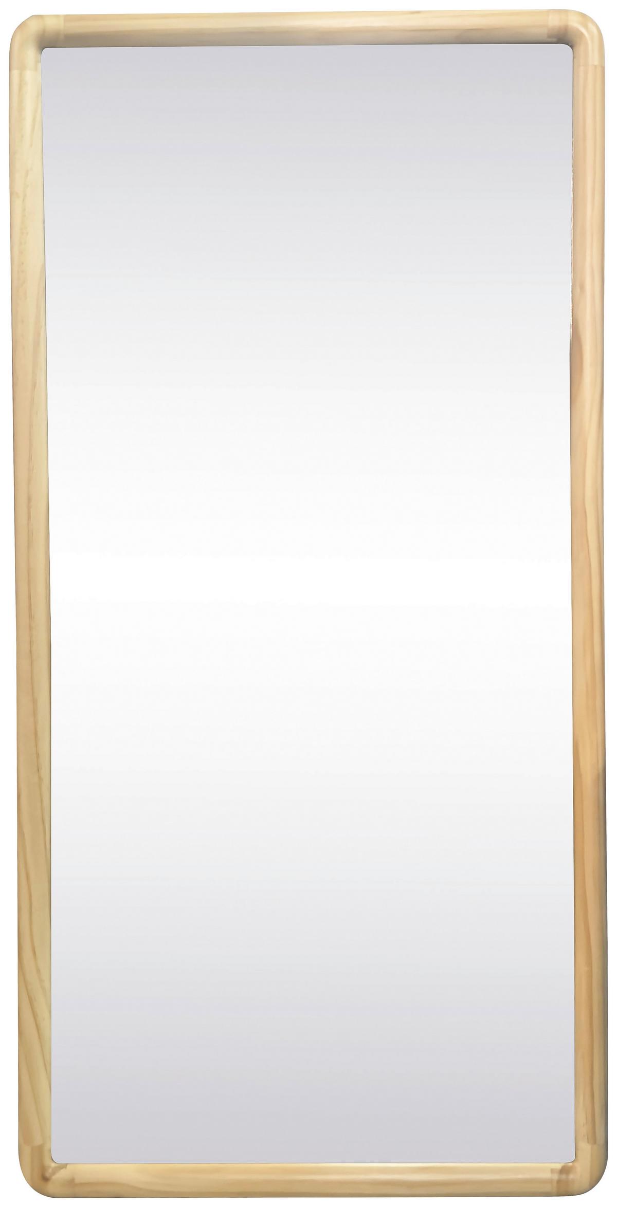 Spiegel Jürgen - Naturfarben, MODERN, Glas/Holz (45/90/2cm)