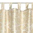 Vorhang mit Schlaufen und Band Linda 140x255 cm Beige - Beige, KONVENTIONELL, Textil (140/255cm) - Ondega