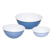 SCHÜSSELSET 0197-129 NATURE BLUE - Blau, Basics, Metall (18+22+26cm) - Riess