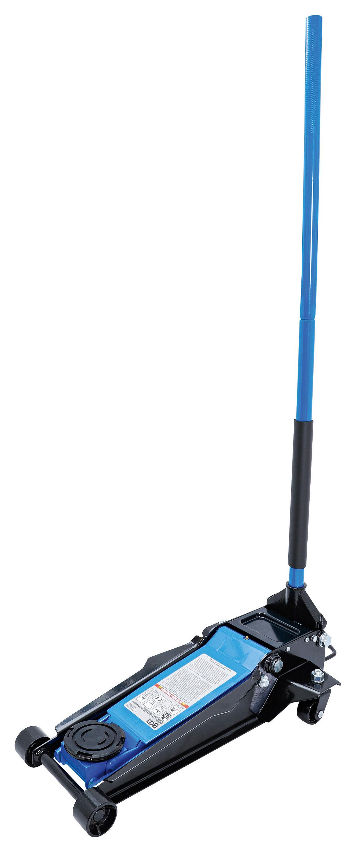 Rangier-Wagenheber Hydraulisch 2,5 T Blau/Schwarz B: 64,8 cm - Blau/Schwarz, Basics (64,8/124,7/34,4cm)