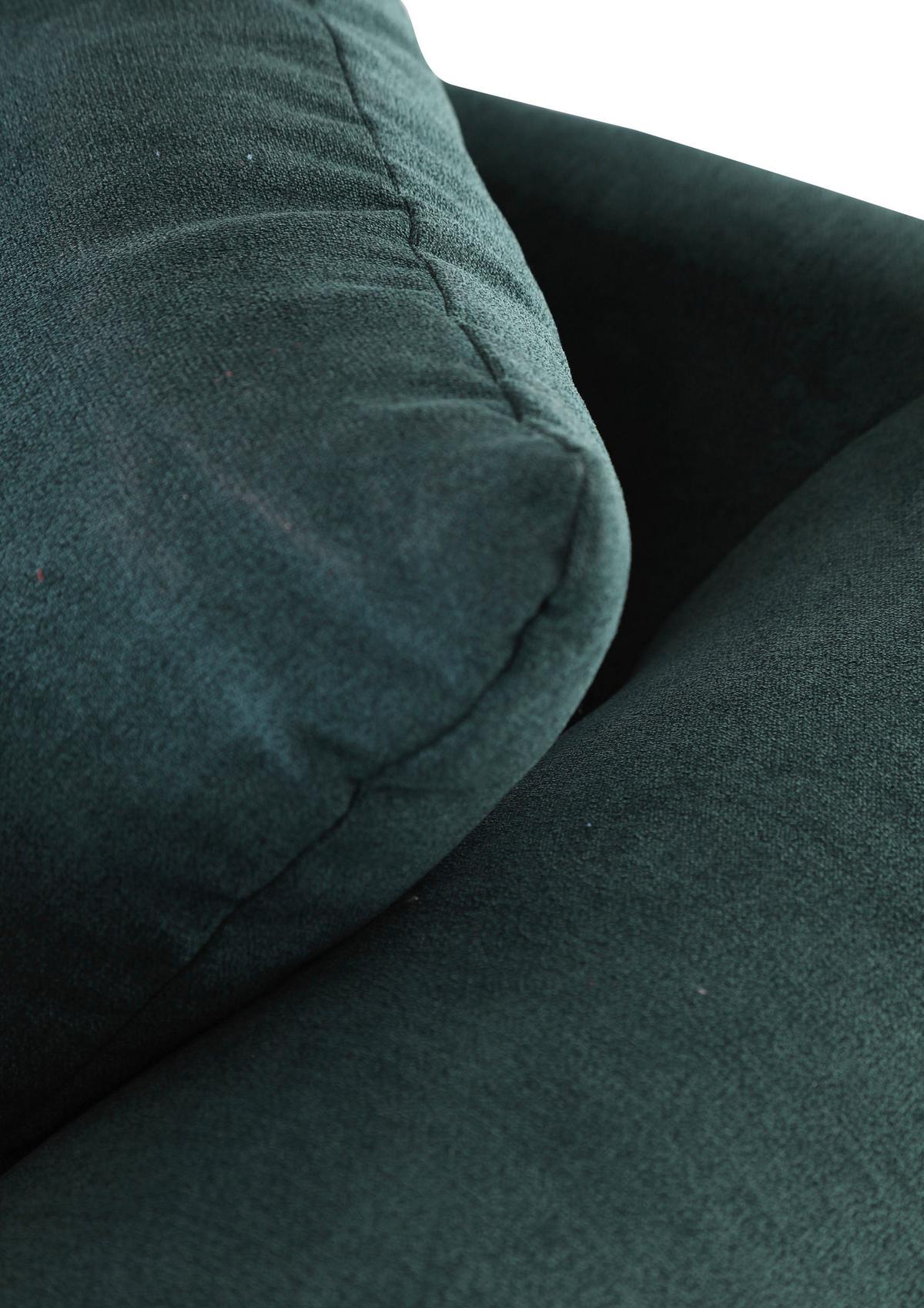 Bigsofa Lamour B: 270 cm Grün - Dunkelbraun/Grün, KONVENTIONELL, Holz/Textil (270/80cm) - Livetastic