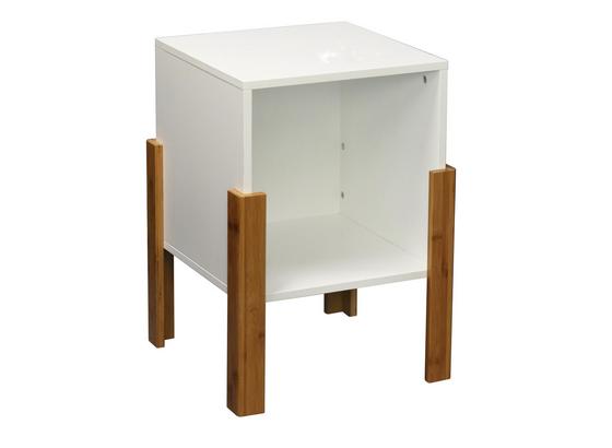 Prístavný Regál Stack - prírodné farby/biela, Moderný, drevo/kompozitné drevo (43/60/43cm) - Modern Living Prístavný Regál Stack - prírodné farby/biela, Moderný, drevo/kompozitné drevo (43/60/43cm) - Modern Living