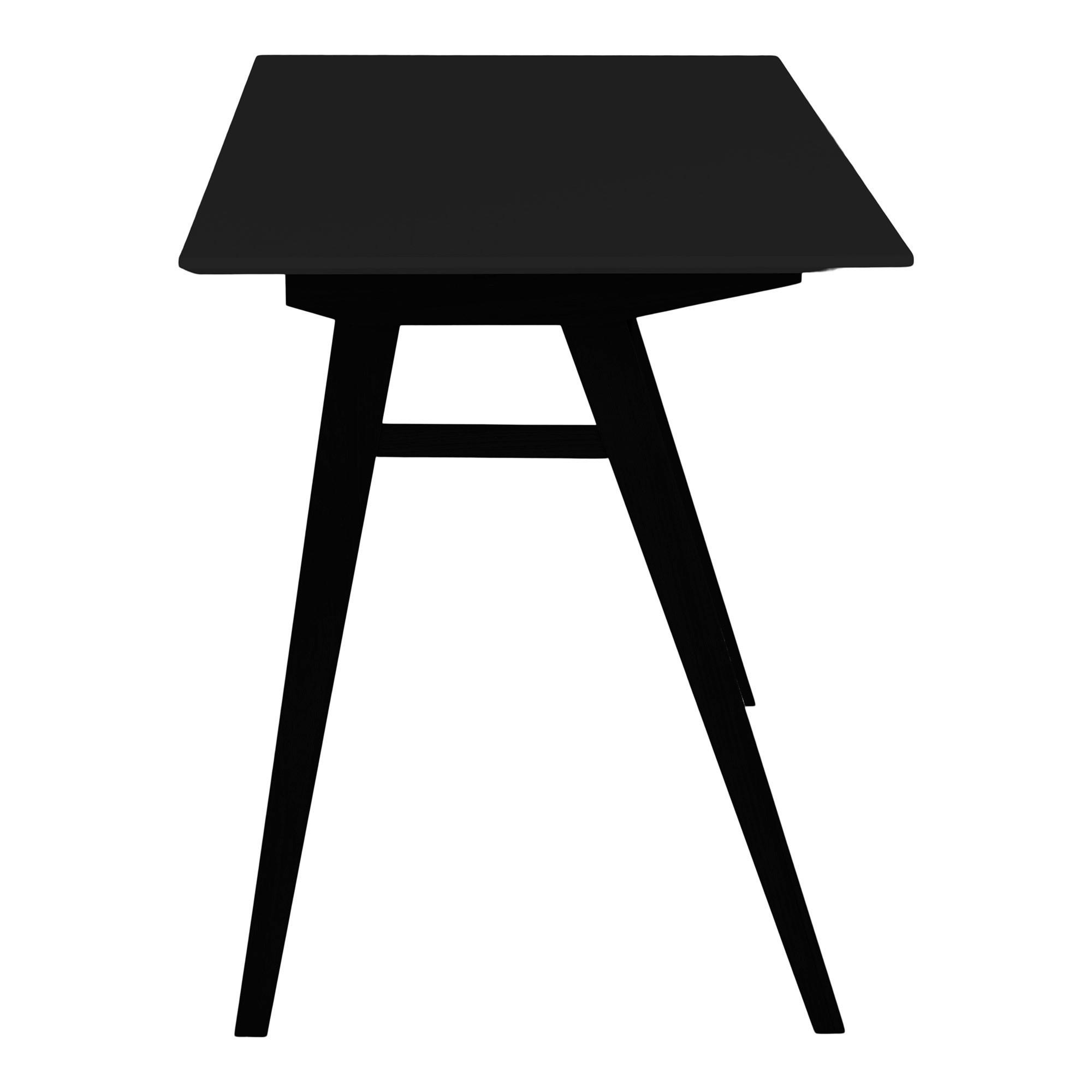 Schreibtisch Vojens Schwarz B: 120 cm - Schwarz, MODERN, Holz/Holzwerkstoff (120/75/60cm) - MID.YOU