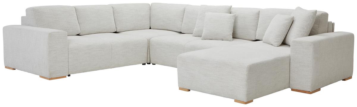 Wohnlandschaft Vouge Beige U: 283x371x208 Cm - Beige/Buchefarben, KONVENTIONELL, Textil (283/371/208cm) - Livetastic