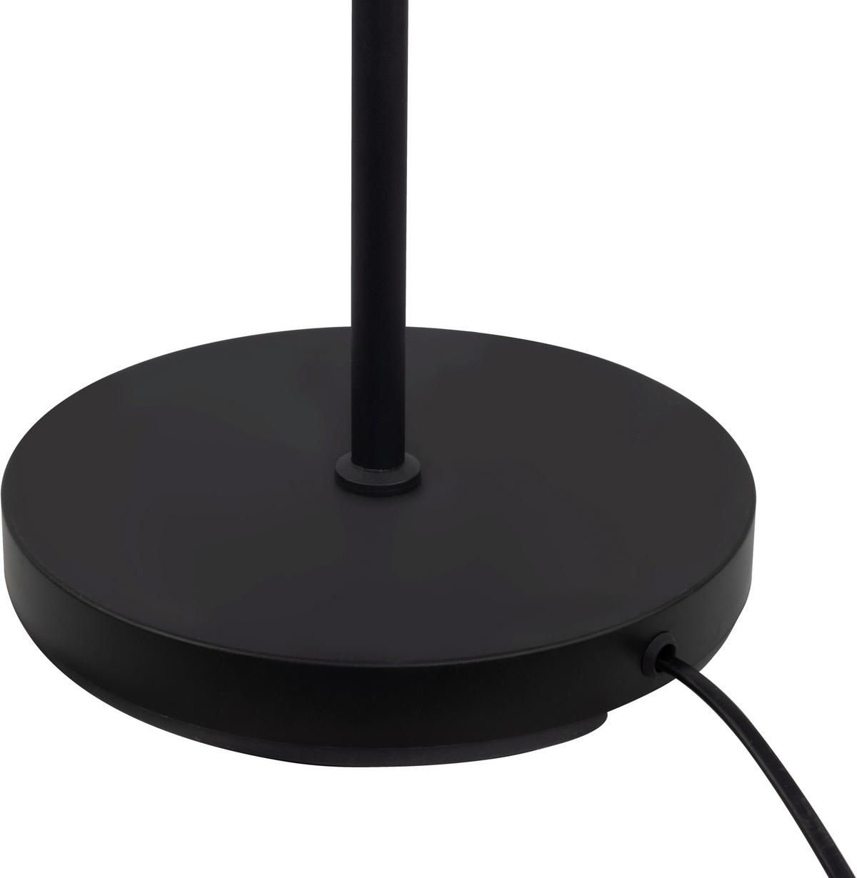 Stehleuchte Fedi Grau/Schwarz max. 3 Watt - šedá/černá, Moderní, kov/textil (55/55/160cm) - Mömax