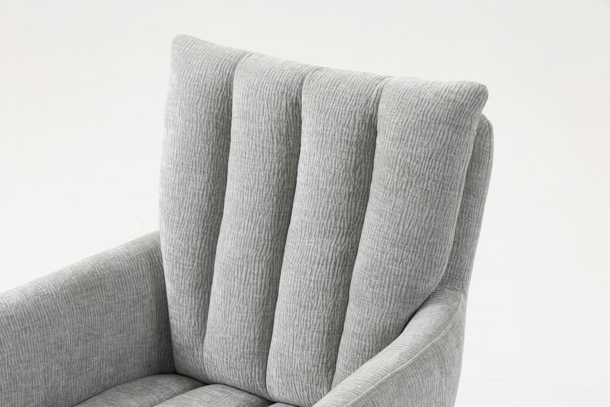 OTOČNÁ STOLIČKA CHARLOTTE -TREND- - čierna/svetlosivá, Modern, kov/textil (61/96/67cm) - Mömax