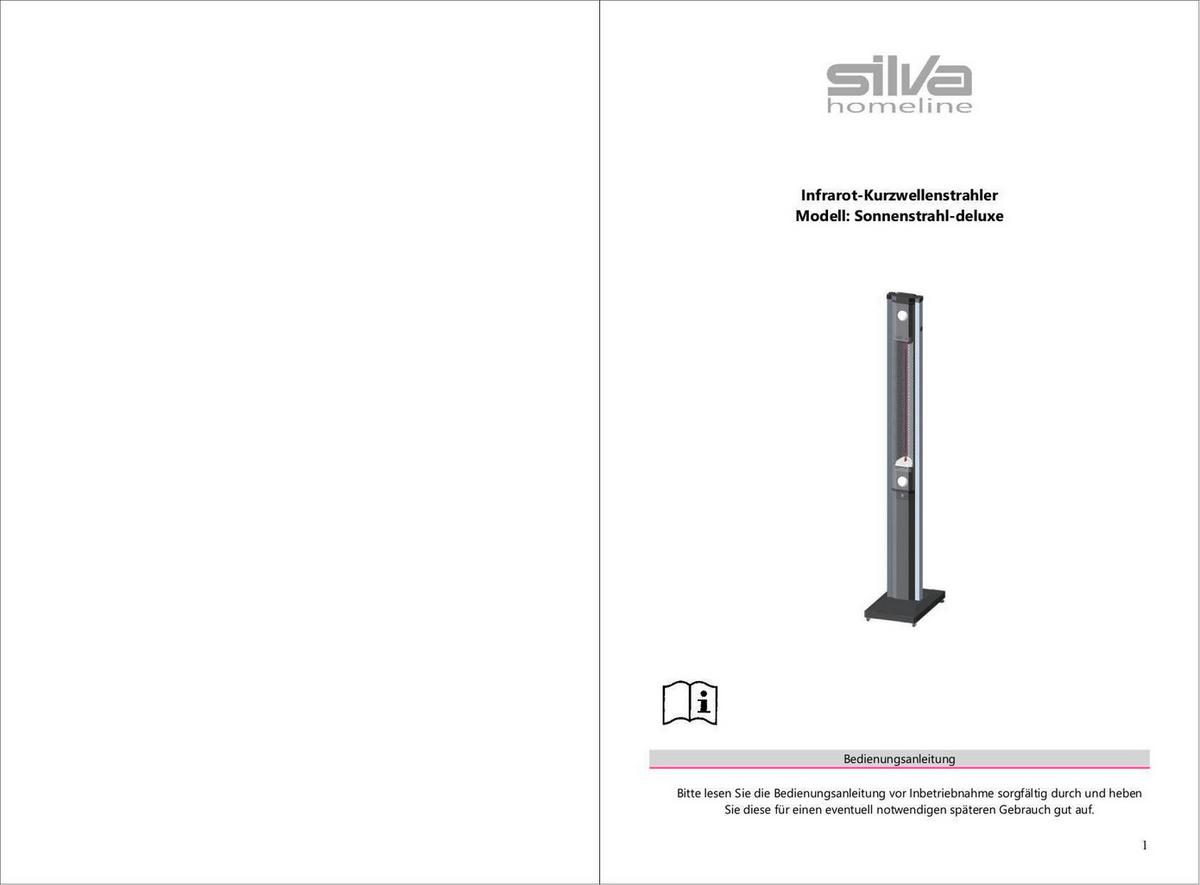 Stand-terrassenstrahler 1.800 W Deluxe Infrarot Auf Rollen - Edelstahlfarben/Schwarz, Basics, Kunststoff/Metall (33/204/51cm) - Silva Homeline