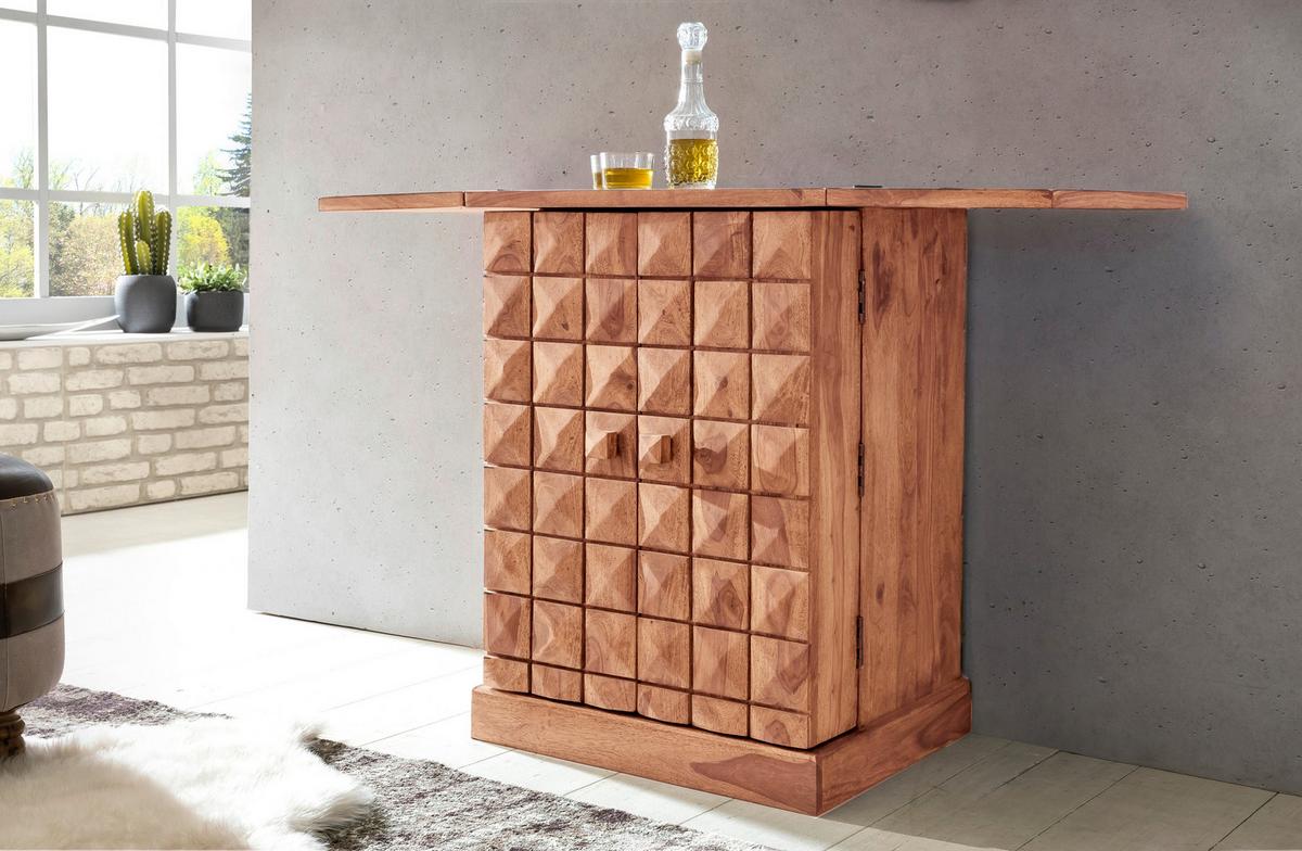 Barschrank Wl1.736 - Akaziefarben, Design, Holz (65/91/50cm) - MID.YOU