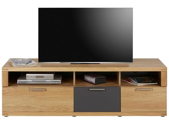 Tv Diel Bianco - farby dubu/grafitová, Konvenčný, drevo/kompozitné drevo (160/52/48cm) - Zandiara Tv Diel Bianco - farby dubu/grafitová, Konvenčný, drevo/kompozitné drevo (160/52/48cm) - Zandiara