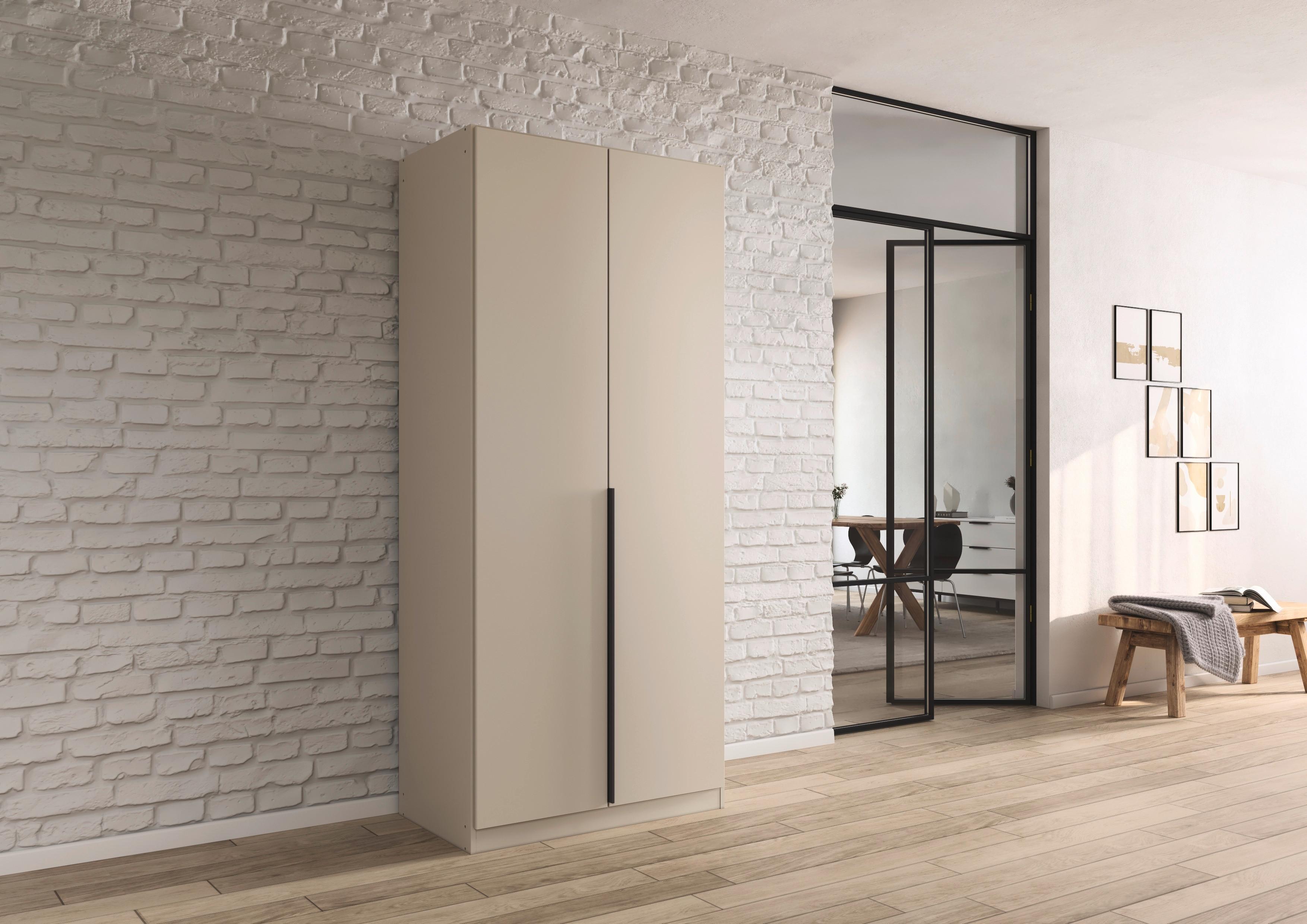 Drehtürenschrank Alabama Champagner B: 91 cm - Champagner, MODERN, Holzwerkstoff (91/229/54cm) - Rauch Möbel