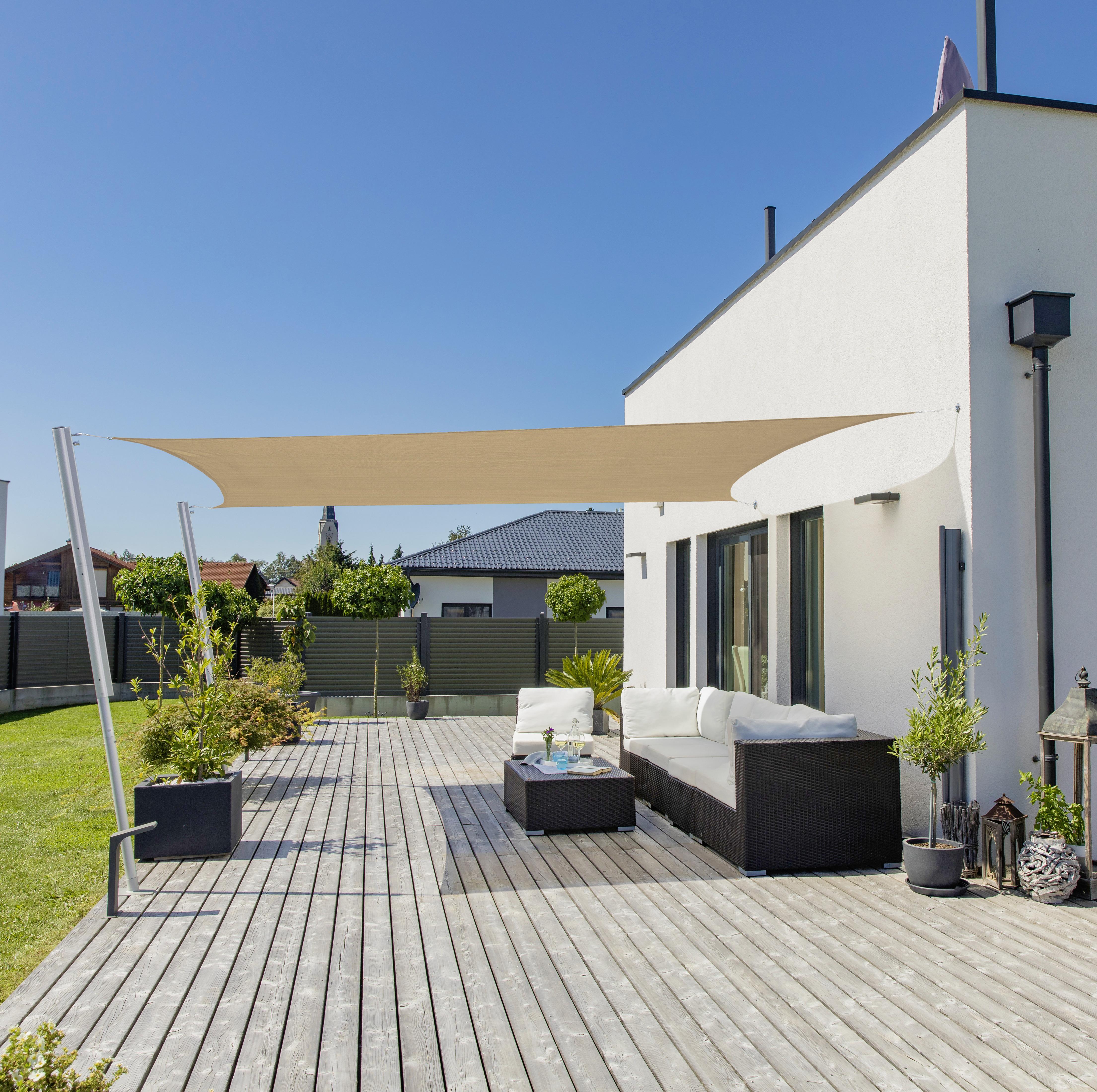 Rechteckiges Gartensonnensegel CAPRI