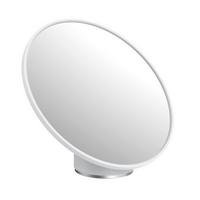 Kosmetické zrcátko Chris - bílá, Moderní, kov/plast (19,9/17,2/13,3cm) - Premium Living