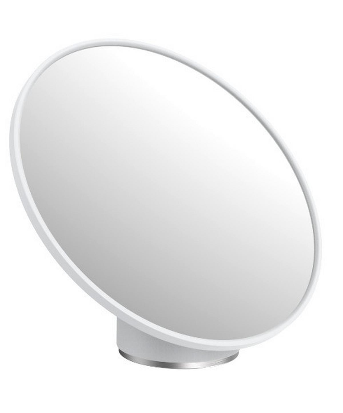 Kosmetické zrcátko Chris - bílá, Moderní, kov/plast (19,9/17,2/13,3cm) - Premium Living
