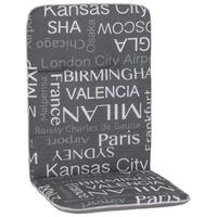 Hochlehner Wendeauflage Bali 114x47 cm Grau - Grau, Basics, Textil (114/47/5cm) - Beo