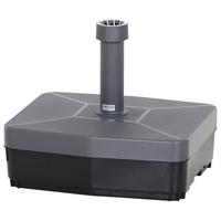 Schirmständer Kunststoff für BxHxT: 49x16x41 cm - Anthrazit, KONVENTIONELL, Kunststoff (49/16/41cm) - Siena Garden