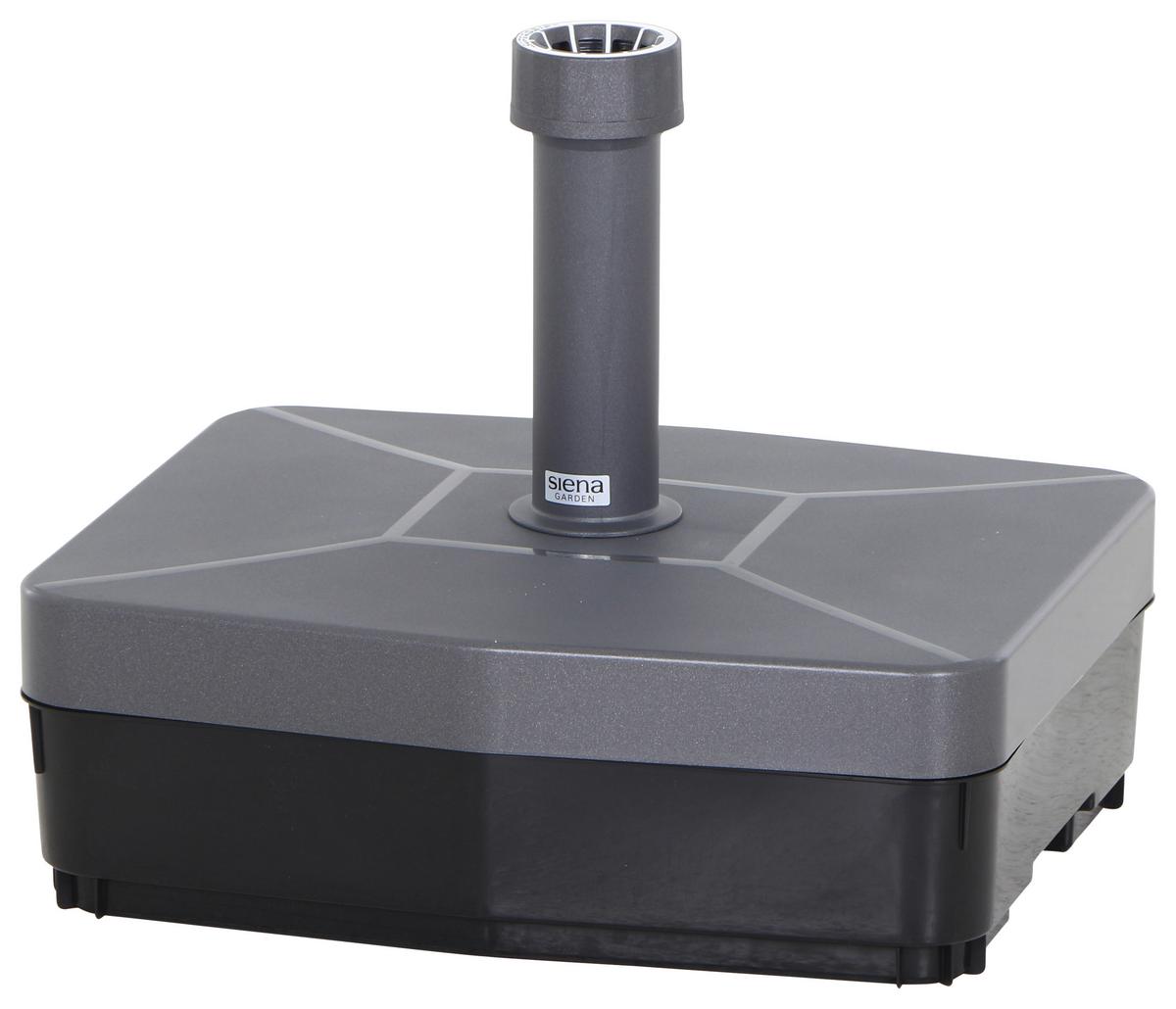 Schirmständer Kunststoff für BxHxT: 49x16x41 cm - Anthrazit, KONVENTIONELL, Kunststoff (49/16/41cm) - Siena Garden