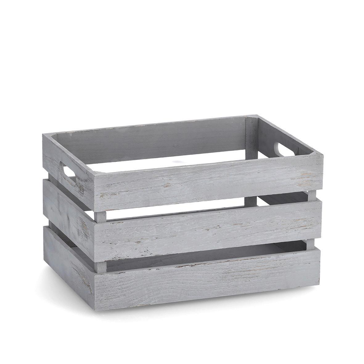 Dekokiste Holz Grau LxBxH: ca. 35x25x20,5 cm online kaufen ➤ Möbelix