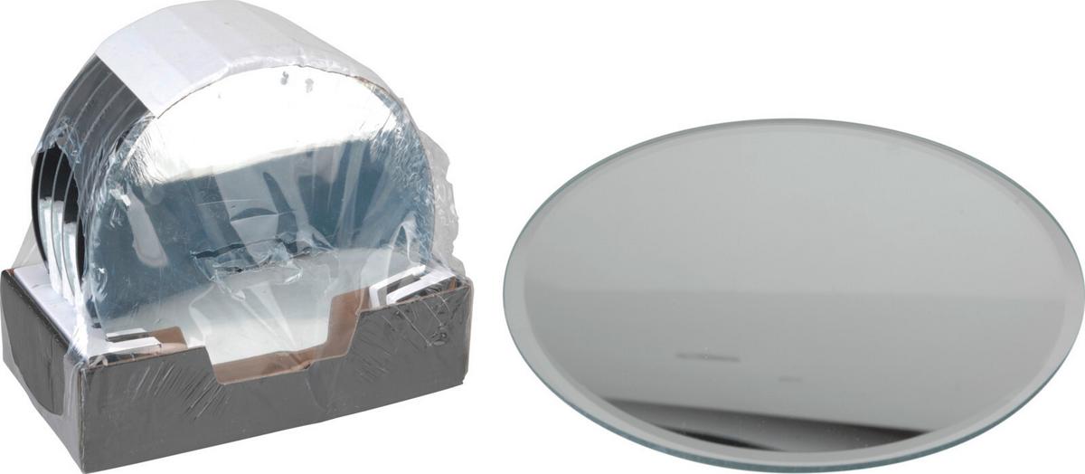 Untersetzer D: 20 cm - Silberfarben, Basics, Glas (20cm)