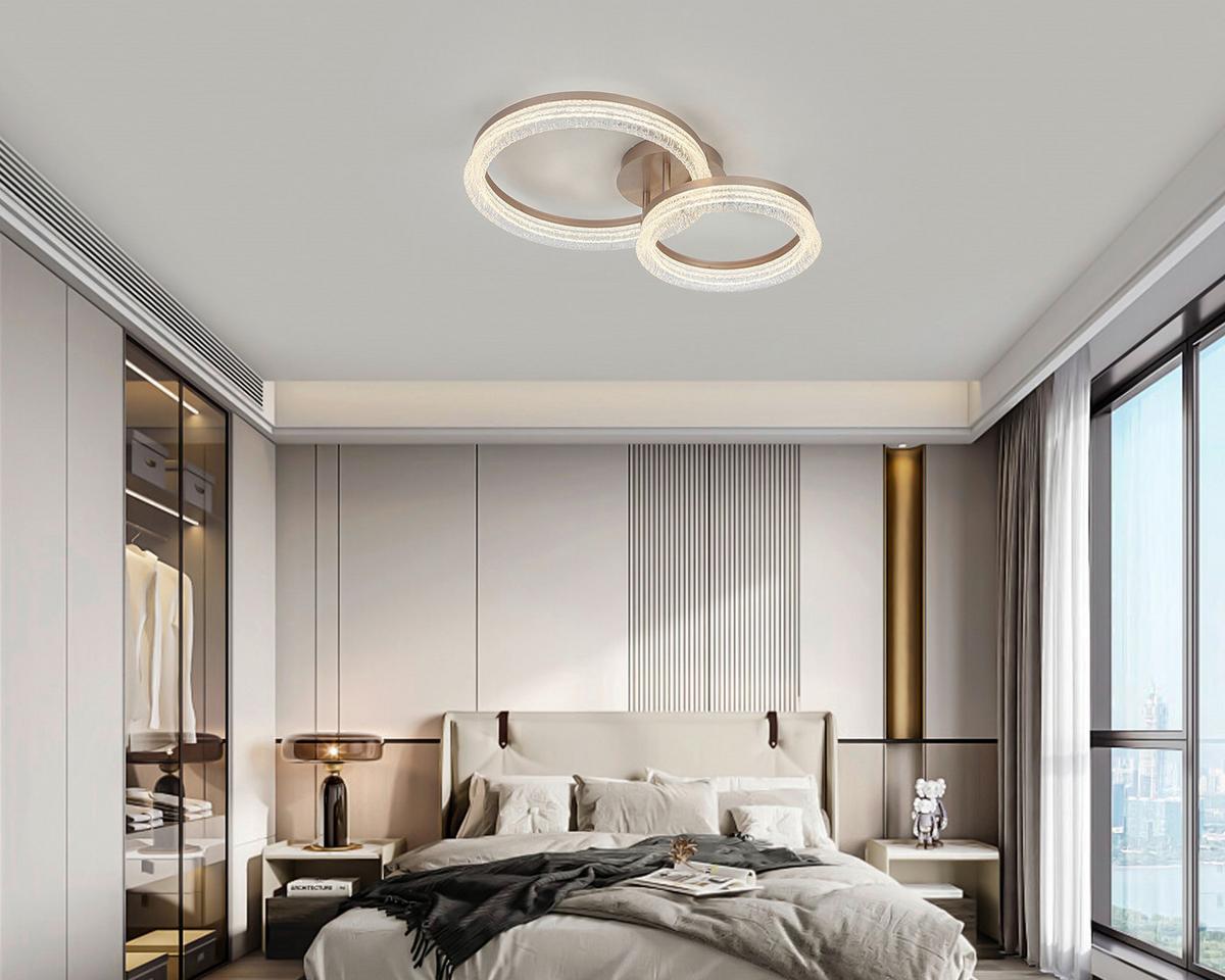 LED-Deckenleuchte Jessi - Cappuccino, Kunststoff/Metall (41,5/62/14,5cm) - Luca Bessoni