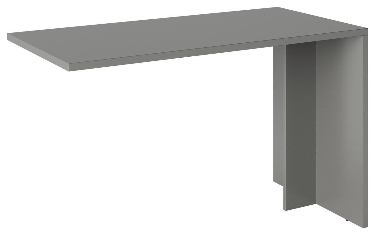 Schreibtisch Fortuna - Grau, Basics, Holzwerkstoff (120/58/75cm) - MID.YOU