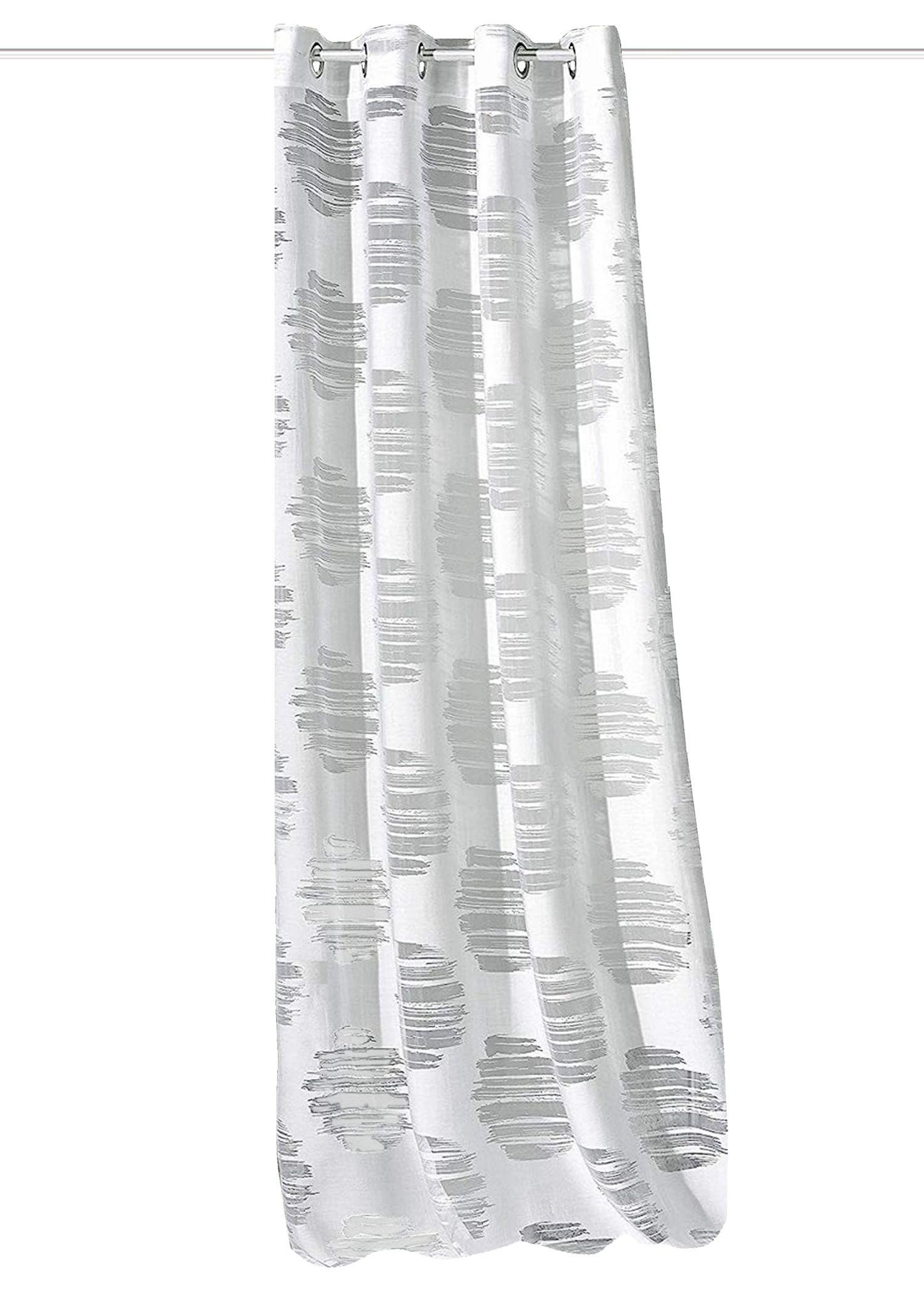 Ösenvorhang Brennon Weiß B: 140 Cm - Weiß, Design, Textil (140/240cm)