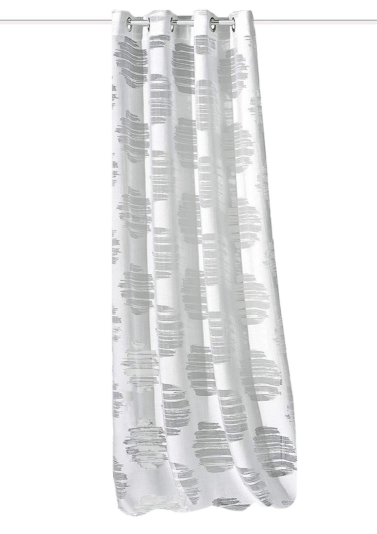 Ösenvorhang Brennon Weiß B: 140 Cm - Weiß, Design, Textil (140/240cm)