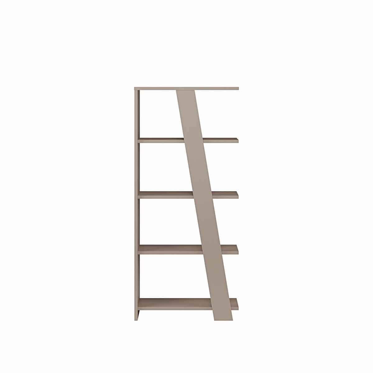 REGÁL NATTA - béžovohnedá, Modern, kompozitné drevo (72/161/29,6cm)