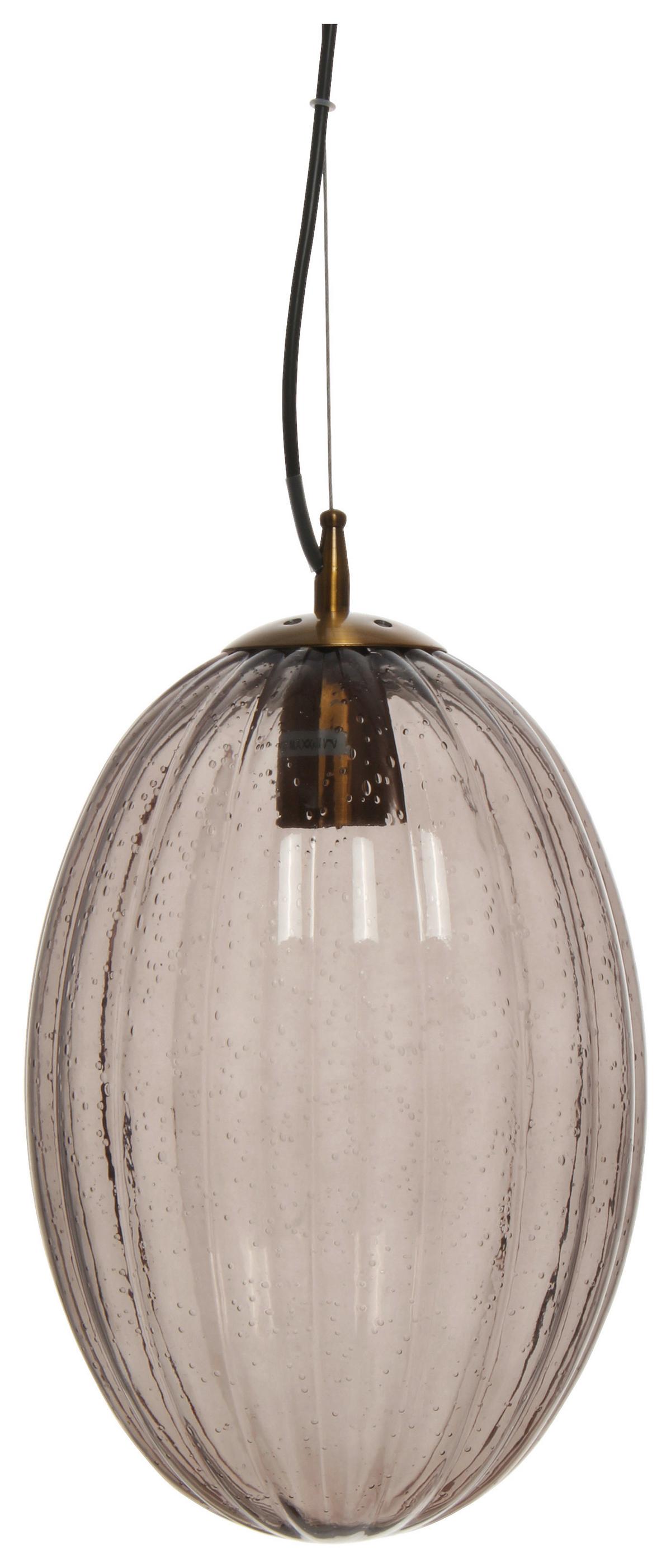 Hängeleuchte Virgina 125 Grau B: 23 Cm - Grau, Basics, Glas/Metall (23/23/36cm) - Kayoom