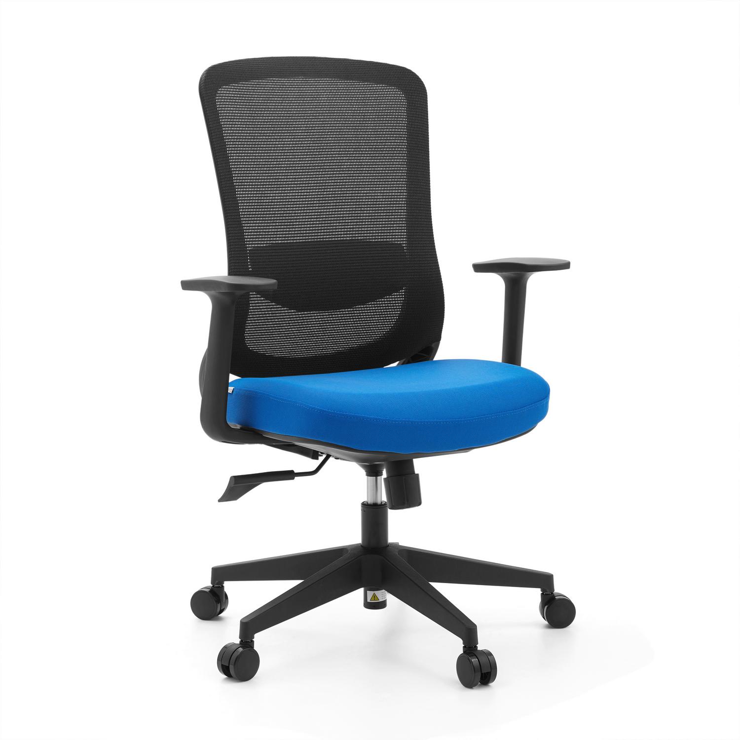Drehstuhl Sedito Blau/Schwarz B: 70cm Blau, Schwarz