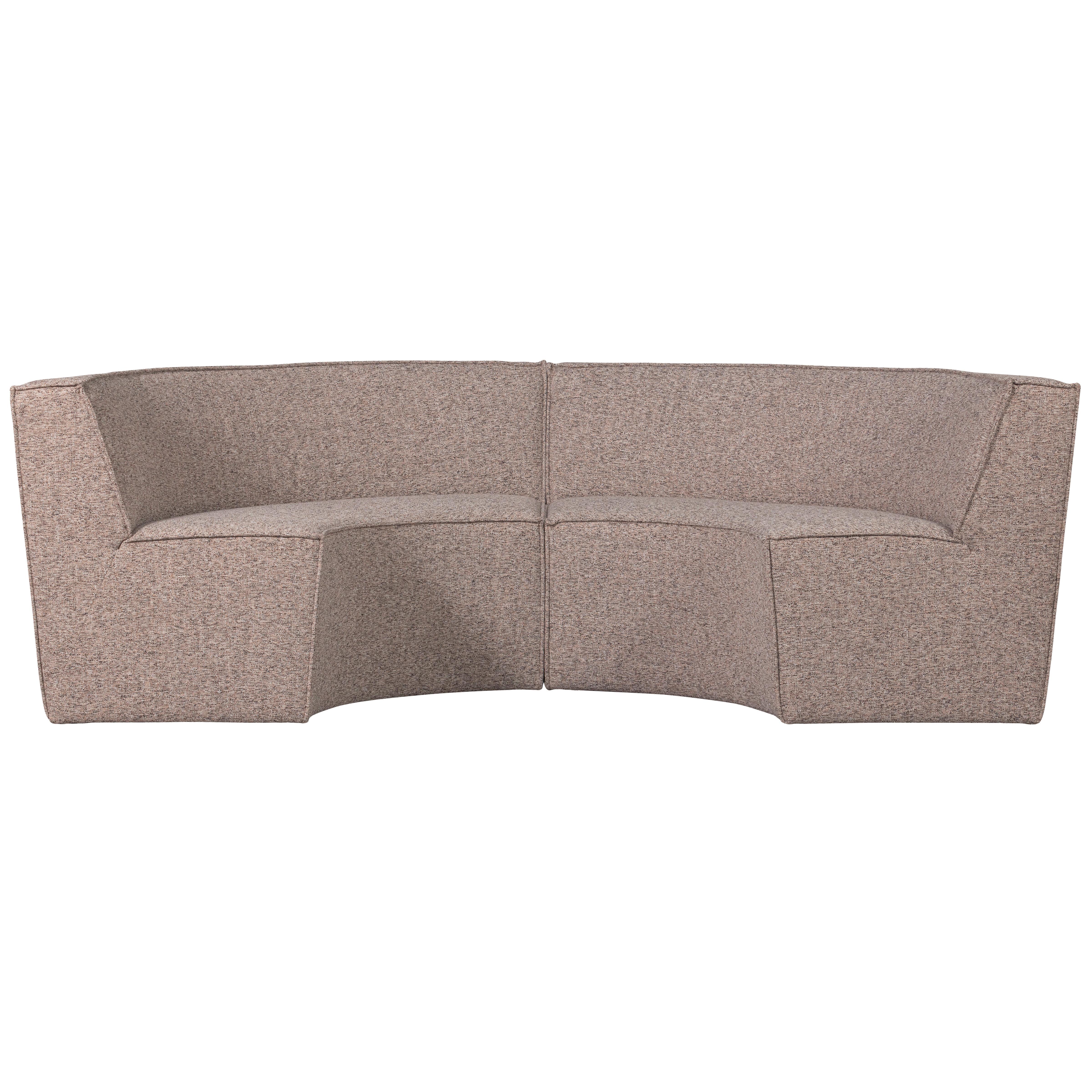 Eckbank Europa Sandfarben B: 262 Cm - Sandfarben/Schwarz, Design, Textil (262/85/131cm) - Livetastic