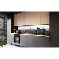 Nischenverkleidung M059sg - Blau/Gelb, MODERN, Kunststoff (220/56/0,6cm) - Fani